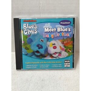 Nickelodeon Blues Clues PC Game Preschool Blue Meet Blues Baby Brother CD-ROM